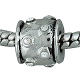 Pugster Round Patterned Studded European Beads Bracelet