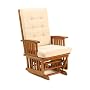 Stork Craft Traditional Glider in Cognac With Beige Cushion