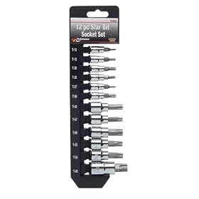 Click here to buy Performance Tool W38802 12 Piece Star Bit Socket Set by Performance Tool.