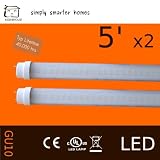 24W, T8, 5ft, neutral white, pack of 2