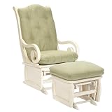 Brooks Scrolled Sleigh Collection - Antique White/ Sage