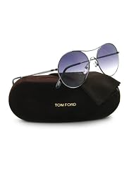 Claude Fashion Sunglasses: Dark Ruthenium Aqua Gradient by Tom Ford