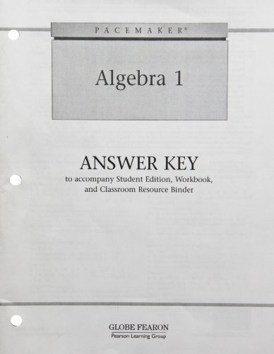 algebra 1 answer key