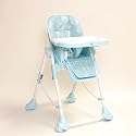 High Chair Up and Down blue incl. double tray