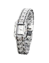 HACBIWA Popular Fashion Women Lady Gril Bling Jewelry Stainless Steal Analog Wrist Watches