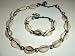 Cowrie Shell Choker Hawaiian Style Surfer Uni-sex Shell Bead Cowry Choker Puka & Bracelet Set