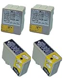 Take4Less 4-pack S020187 S020191 (2B+2C) Compatible Ink Cartridges for Epson Stylus Color 440 460 640 660 670 Photo 750 Photo 1200