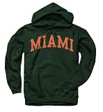 Miami Hurricanes Dark Green Arch Hooded Sweatshirt