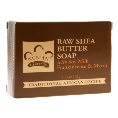 Nubian Heritage Raw Shea Butter 6 Bar Soap Pack