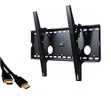 VideoSecu Tilting Wall Mount Bracket for Olevia/Syntax 537H LCD 37 inch HDTV TV and 7ft HDMI Cable Built in Bubble Leveler MP501B 1TR