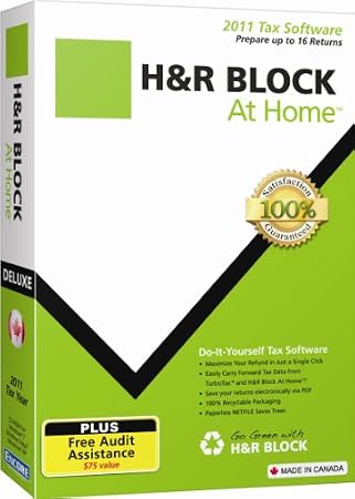 H&R Block 2011 Tax Deluxe (bilingual software)