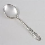 White Orchid by Community, Silverplate Cream Soup Spoon