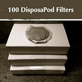Coffee Pod Replacement Filters for Coffee Pod Brewers - Make Your Own Pods - 100 PACK - Easy Pack - DisposaPods