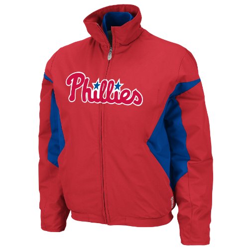 MLB Philadelphia Phillies Triple Peak Women's Jacket, Red/Blue, Large at Amazon.com
