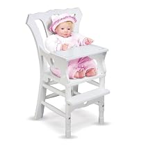 Melissa & Doug Deluxe Wooden Doll High Chair