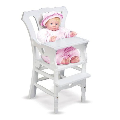 Melissa & Doug Deluxe Wooden Doll High Chair