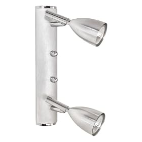Eglo 88362A Halva-1, Chrome, 2-Light Track Light Fixture by Eglo