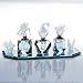 4 pc Perfume Swan mini Vanity Tray