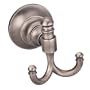 Jeffery Alexander BHSM-02BNBDL Trevi Robe Hook, Bright Nickel Brushed with Dull Lacuer