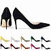 ZriEy Girl Women Pointed Toe High Heel Pumps Patent Leather Shoes Party Wedding Working