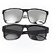 LianSan Designer Oversized Women Men Sunglasses Wayfarer Glasses 81016(2 pairs(black))