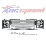 1988-98 Chevrolet C10 Chrome Black Range Rover Style Grille by U.S. Speed