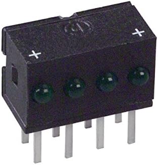 LED 2MM QUAD 5V GREEN (10 pieces)