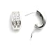 Diamond Earrings 0.84k G.S.I. Diamonds on 14k White Gold Clip On and Post Earrings