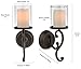 Candle Impressions Flameless Candle Wall Sconces w/ Timer and Duracell Batteries Included - Set of 2