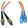 NEW FC / SC, Multimode, Duplex Fiber Optic Cable, 62.5/125, 5 Meter (16.5 ft) - FCSC-11105