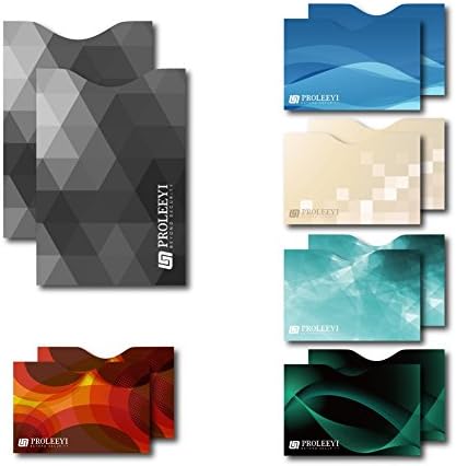 RFID Blocking Sleeve Set Case Card Holder Protection, Side Load, Aluminum wallet (for 10 Credit Cards & 2 Passport Protectors) Top Identity Theft Protection Travel Case Set. Shields Radio Frequency ID