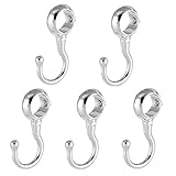 uxcell ワードローブハンガー バスルーム 16mm直径 ロッド用 ステンレス鋼 5個入り