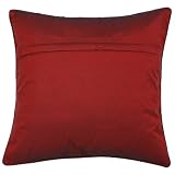 Decorative Handmade Cushion Cover / Pillow Sham With Diamond Pattern - Burgundy Red