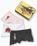 Ed Hardy Girls 3 Pack Boyshorts