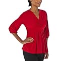 Liz Lange&reg; for Target&reg; Maternity 3/4 Sleeve V-Neck Top - Deep Love Red