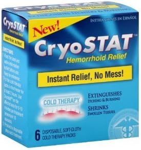 (2 Pack) CryoStat Hemorrhoid Relief Cold Therapy Packs, 6.0 CT