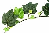 6 foot Green Silk Castle Ivy Garland with 103 