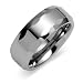 Beveled edge Lightly Faceted 8mm Comfort Fit Mens Tungsten Carbide Wedding Band Ring Size 8