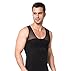 Gynecomastia Compression Shirt to Hide Man Boobs Moobs (Black, Medium)