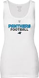 Carolina Panthers -White- Junior's Gemini Long Rib Tank