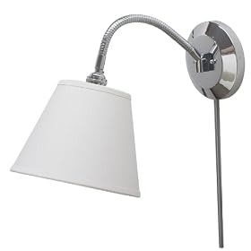 Flex Collection Gooseneck Wall Lamp in Chrome by Universal Lighting and Decor