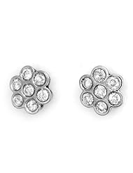 Natural 1.80 ctw Diamond Stud Earrings 14K White Gold