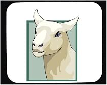 Decorated Mouse Pad with Animals, Wildlife, llamas, animal, farm, llama