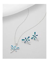 Dragonfly Lab-Created Opal Earrings In 92.5 Sterling Silver