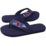 MLB St. Louis Cardinals Ladies Navy Blue Sequin Strap Flip Flops (9/10)