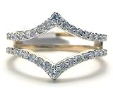 Diamond Ring Wrap Guard Enhancer Insert 14k gold