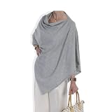 Cashmere Poncho - 088 Light Grey by Catherine Robinson