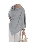 Cashmere Poncho - 088 Light Grey by Catherine Robinson