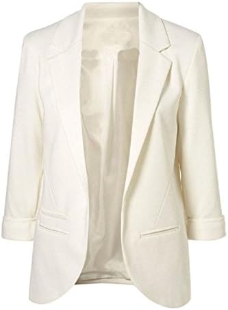 Women's Boyfriend Ponte Rolled Sleeves Blazer