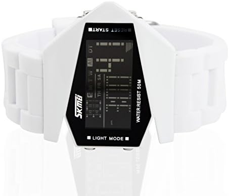 Christmas Big Promotion (Buy One Get One Free Only 6 days)!! Skmei Men Women Favorite Lovers Wristwatch Unisex Sister Watch (YLWA3013-WH, White)